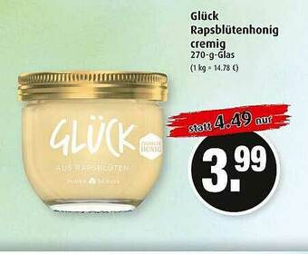 Markant Glück Rapsblütenhonig Cremig Angebot