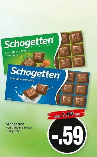 Markant Schogetten Angebot