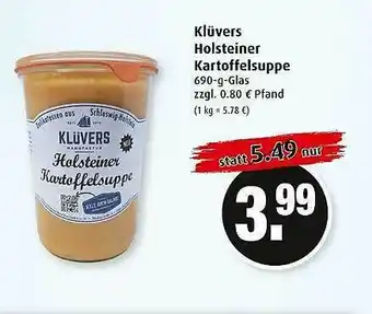 Markant Klüvers Holsteiner Kartoffelsuppe Angebot