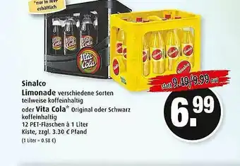 Markant Sinalco Limonade Oder Vita Cola Angebot