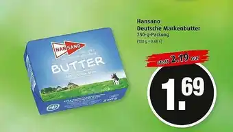 Markant Hansano Deutscher Markenbutter Angebot