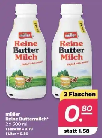 NETTO Müller Reine Buttermilch 2x500g Angebot