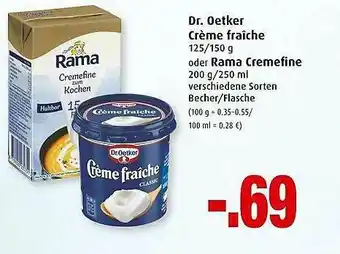 Markant Dr. Oetker Creme Fraiche Oder Rama Cremefine Angebot