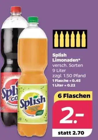 NETTO Splish Limonaden 9L Angebot