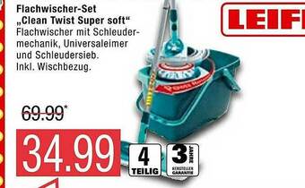 Marktkauf Leifheit Flachwischer-set „clean Twist Super Soft“ Angebot