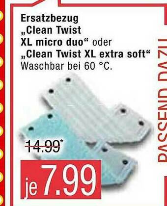 Marktkauf Ersatzbezug „clean Twist XL Micro Duo“ Oder „clean Twist XL Extra Soft“ Angebot