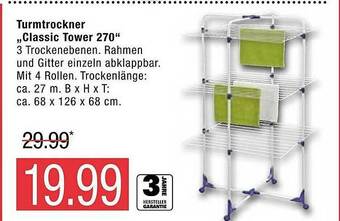 Marktkauf Turmtrockner „classic Tower 270“ Angebot