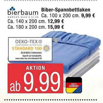 Marktkauf Bierbaum Biber-spannbettlaken Angebot