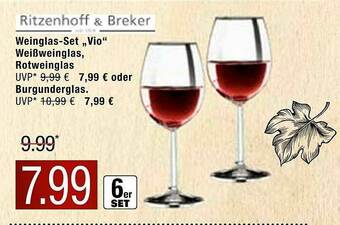 Marktkauf Ritzenhoff & Breker Weinglas-set „vio“ Weißweinglas, Rotweinglas Oder Burgunderglas Angebot