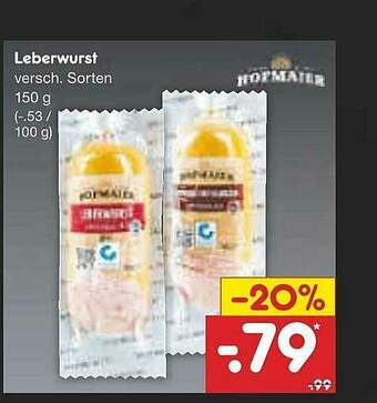 Netto Marken-Discount Leberwurst Hofmaier Angebot