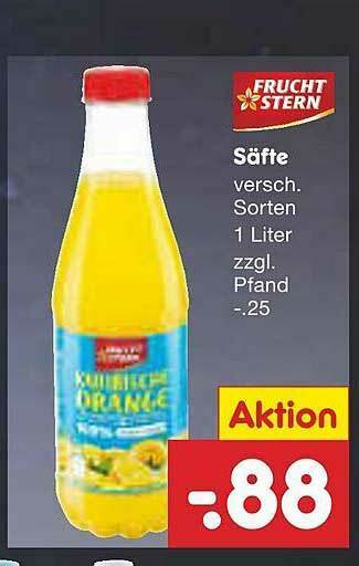 Netto Marken-Discount Säfte Fruchtstern Angebot