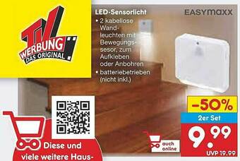 Netto Marken-Discount Led-sensorlicht Easymaxx Angebot