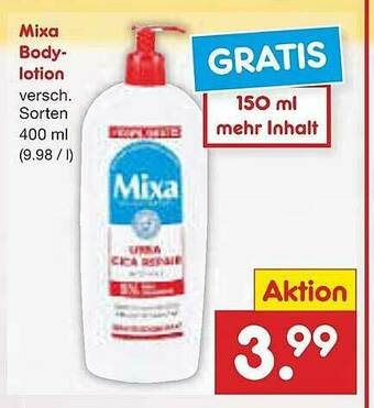 Netto Marken-Discount Mixa Bodylotion Angebot