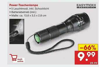 Netto Marken-Discount Power-taschenlampe Easymaxx Angebot