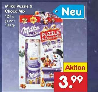 Netto Marken-Discount Milka Puzzle & Choco Mix Angebot