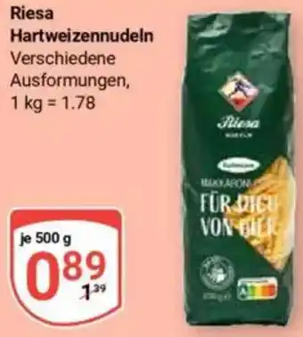 Globus Riesa Hartweizennudeln Angebot