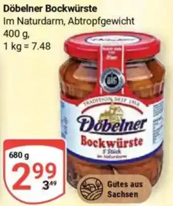 Globus Döbelner Bockwürste Angebot