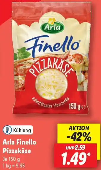 Lidl Arla Finello Pizzakäse Angebot