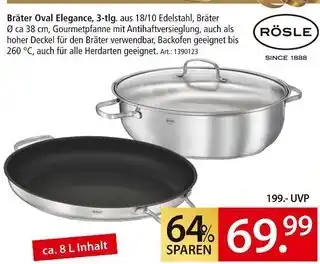 Zurbrüggen Rösle bräter oval elegance, 3-tlg Angebot