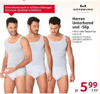 Selgros GÖTZBURG Herren Unterhemd und -Slip Angebot