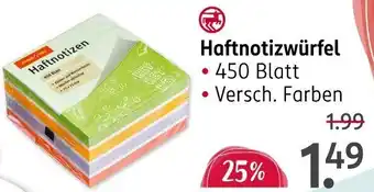 Rossmann Haftnotizwürfel Angebot