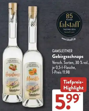 Aldi Süd GAMSLEITNER Gebirgsschnaps Angebot