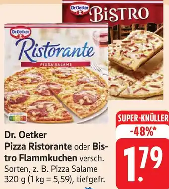 Edeka Pizza Ristorante oder Bistro Flammkuchen Angebot