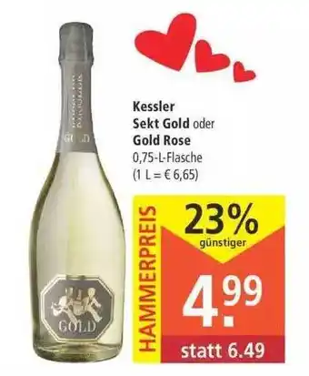 Marktkauf Kessier Sekt Gold oder Gold Rose Angebot