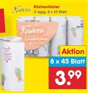 Netto Marken-Discount Favora küchentücher Angebot