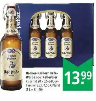 Marktkauf Hacker-Pschorr Hefeweise oder Kellerbier Angebot