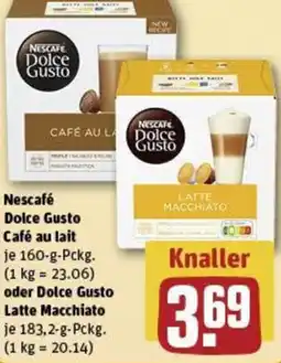 REWE Nescafé Dolce Gusto Café au lait oder Dolce Gusto Latte Macchiato Angebot