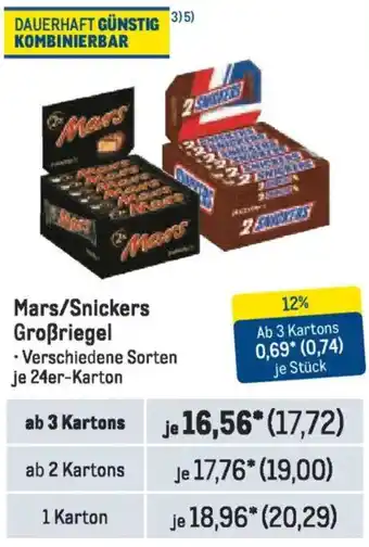 METRO Mars/Snickers Großriegel Angebot