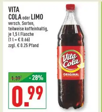 Marktkauf Vita cola oder limo Angebot