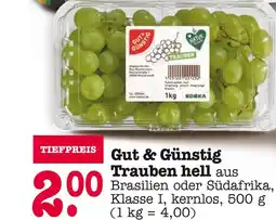 E-Center Gut & günstig trauben hell Angebot