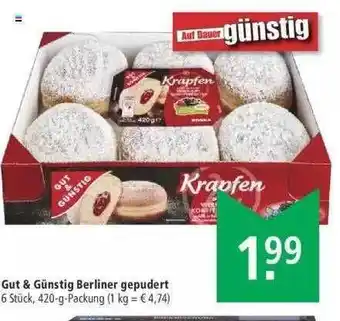 Marktkauf Gut & Gunstig Berliner Gepudert Angebot