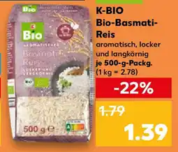 Kaufland K-BIO Bio-Basmati- Reis Angebot