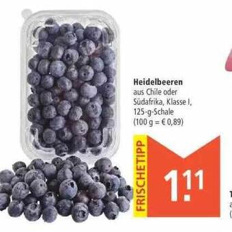 Marktkauf Heidelbeeren Angebot