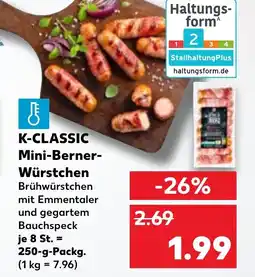 Kaufland K-CLASSIC Mini-Berner- Würstchen Angebot