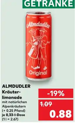 Kaufland ALMDUDLER Kräuter- limonade Angebot