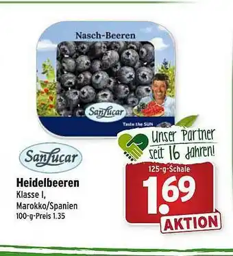 Wasgau Sanlucar Heidelbeeren Angebot