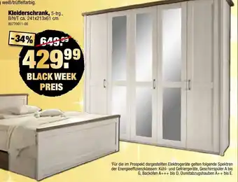 SB Lagerkauf Kleiderschrank Angebot