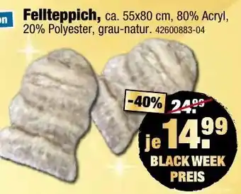 SB Lagerkauf Fellteppich Angebot