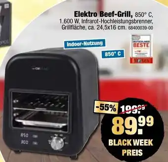 SB Lagerkauf Elektro Beef Grill Angebot