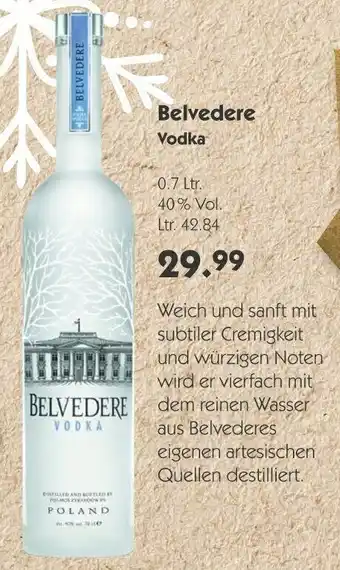 Hol'ab Getränkemarkt Belvedere Vodka 0,7L Angebot