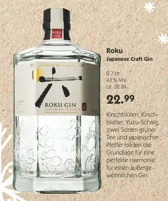 Hol'ab Getränkemarkt Roku Japanese Craft Gin 0,7L Angebot