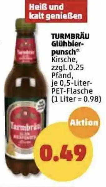 PENNY Turmbräu Glühbierpunsch 0,5L Angebot