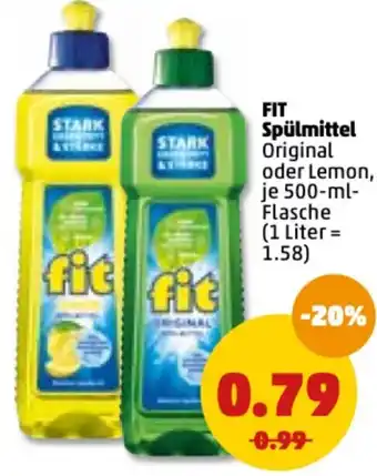 PENNY Fit Spülmittel 500ml Angebot