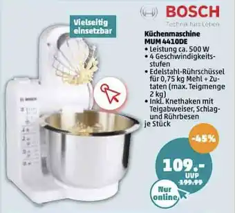 PENNY Bosch Küchenmaschine MUM 4410DE Angebot