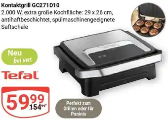 Globus Tefal Kontaktgrill GC271D10 Angebot