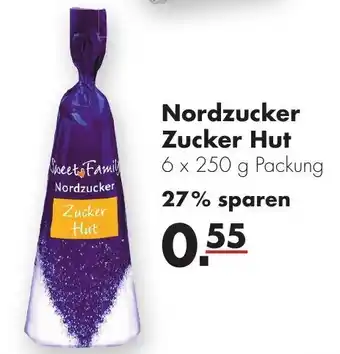 Handelshof Nordzucker Zucker Hut 6x250g Angebot